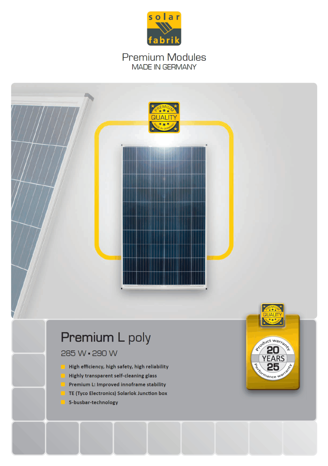 SOLARFABRIK PREMIUM L-POLY-290 – Bild 2