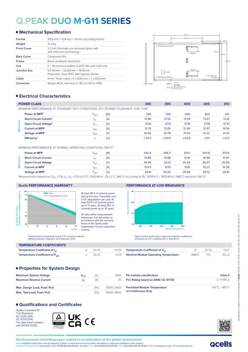 Q-CELLS Q.PEAK DUO M-G11