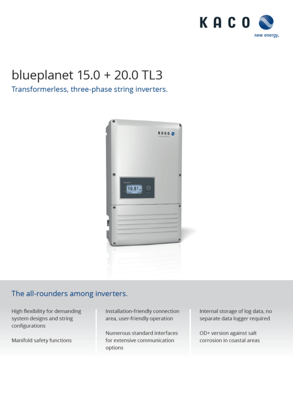 KACO BLUEPLANET 15.0-TL3 – Image 3
