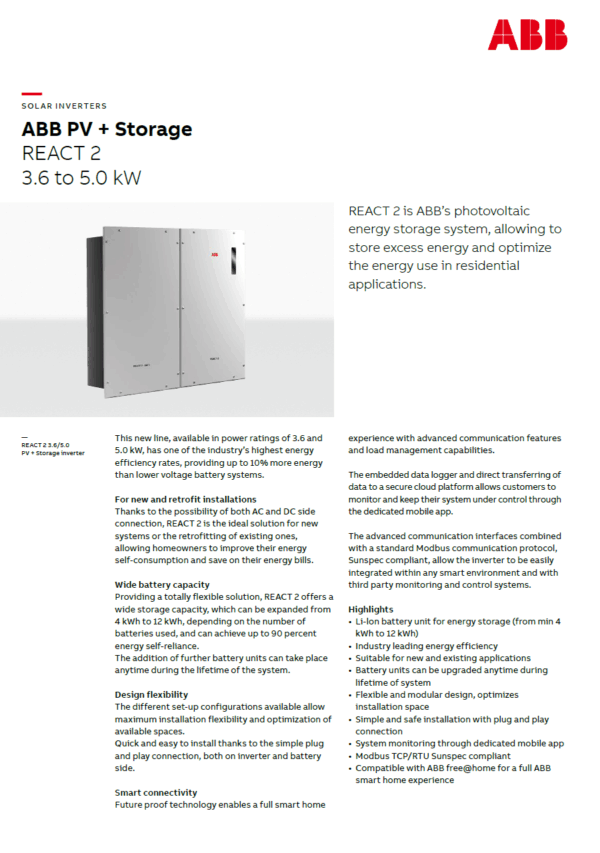 ABB REACT2-UNO-3.6-TL – Image 5