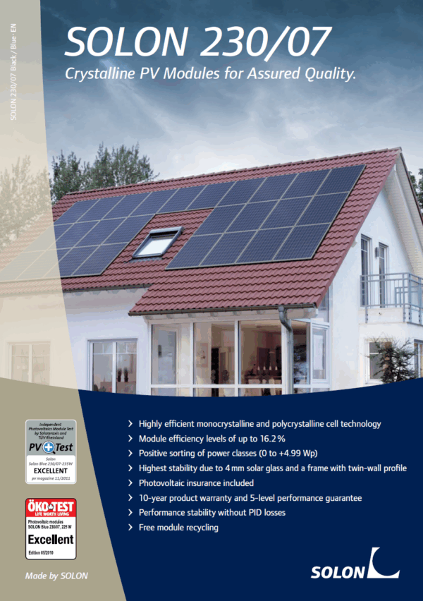 SOLON BLUE 230/07-250 - Imagen 2