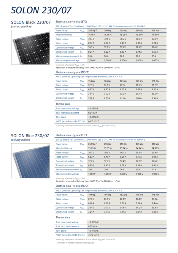 SOLON BLUE 230/07-250 - Imagen 4